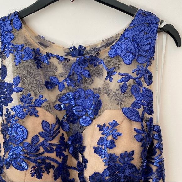 Terani Couture royal blue prom dress / evening  gown 12 - Picture 6 of 13